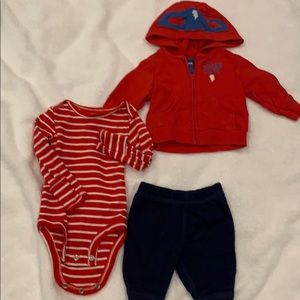 Carters NB 3 piece outfit NWOT